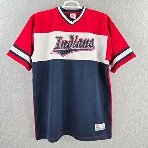 Cleveland Indians MLB Mens XL Pullover Jersey Shirt True Fan Series Genuine